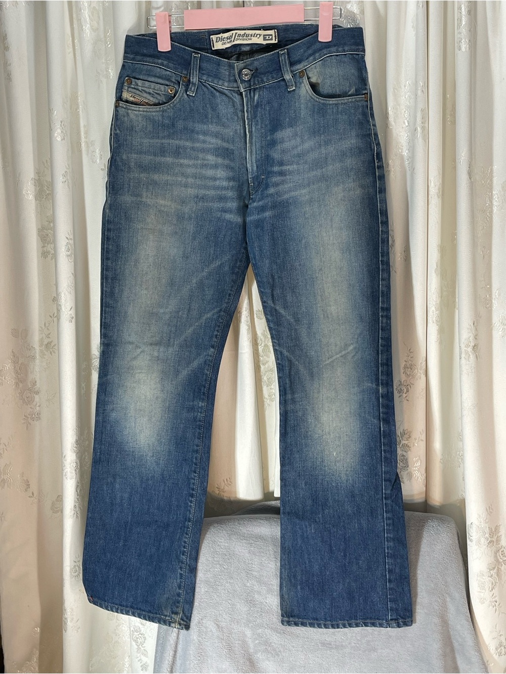 Diesel Faded Blue Straight Jeans